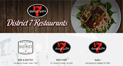 Desktop Screenshot of district7grill.com