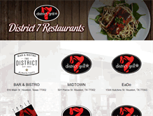 Tablet Screenshot of district7grill.com